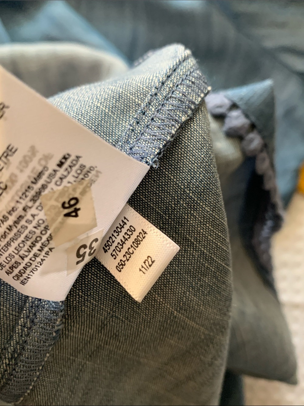 Chico's Blue Chambray Tencel Tiered V-Neck Maxi Dress Plus size 20 - Picture 15 of 15